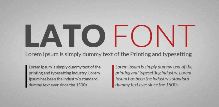 Lato Font Family