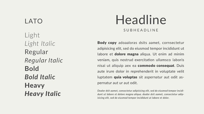 Lato Font Family