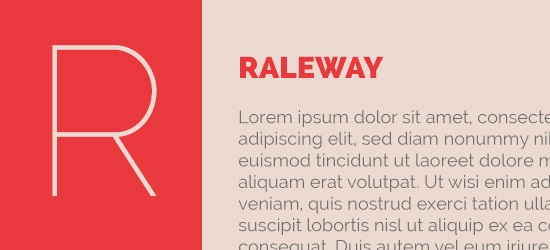 Raleway Font