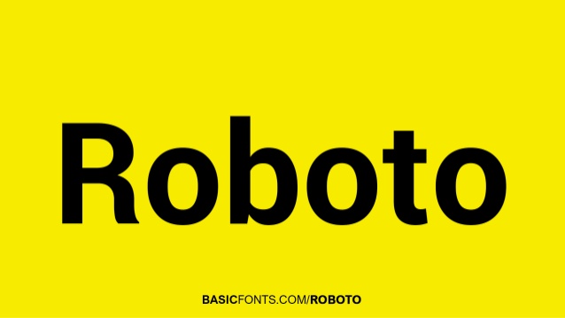 Roboto Font Family