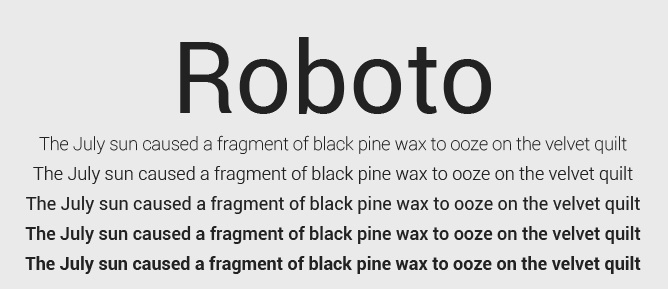 Roboto Font Family