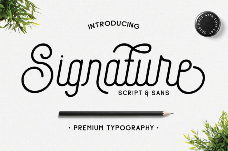 Authentic Monoline Script Fonts To Give Your Designs A Modern