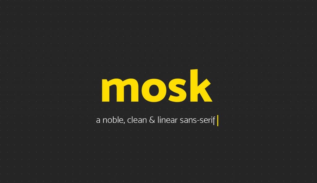 Mosk Typeface Preview