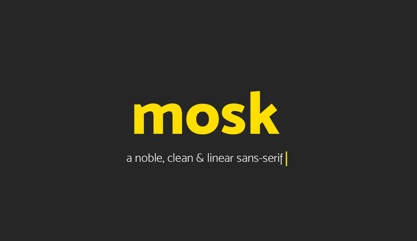 Mosk Typeface Preview