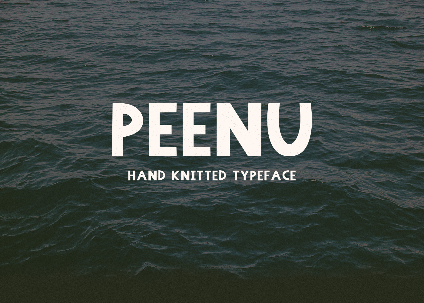 Peenu Hand Knitted Typeface