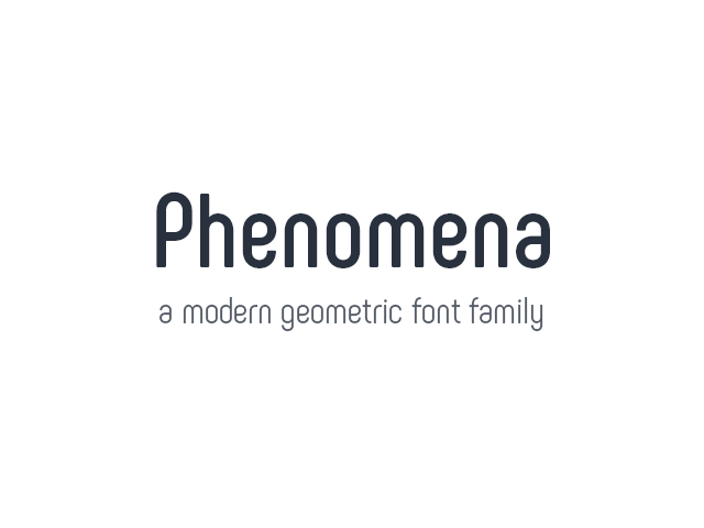 Phenomena Typeface