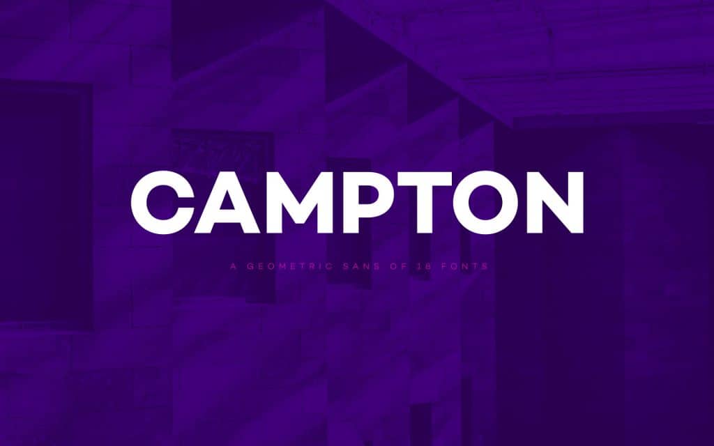 Campton - A Geometric Type Family Perfect for Editorials, Web, and ...