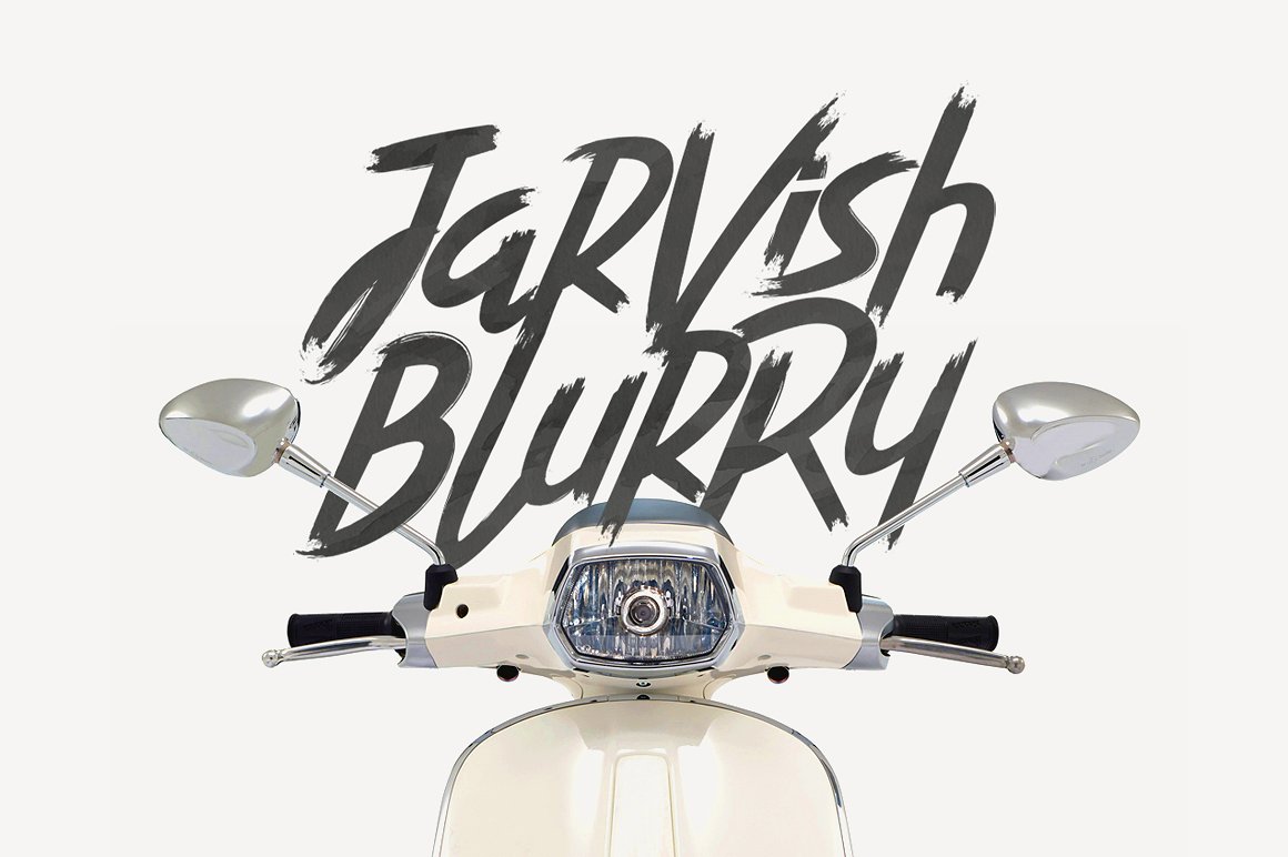 Jarvish Blurry Brush Font