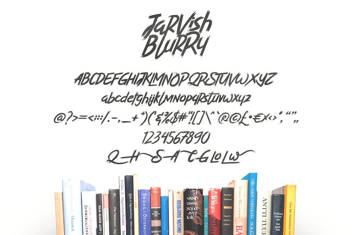 Jarvish Blurry Brush Font