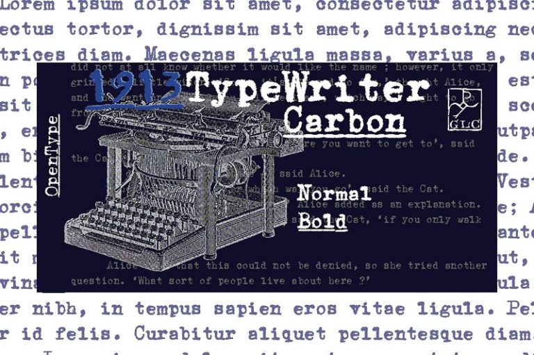 14 Classic Typewriter Fonts That Pay Homage To The Machine | HipFonts