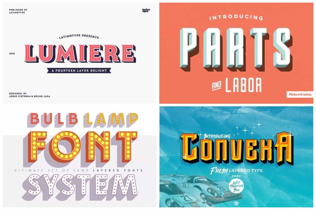 20 Incredible 3d Fonts To Bring Your Designs To Life Hipfonts