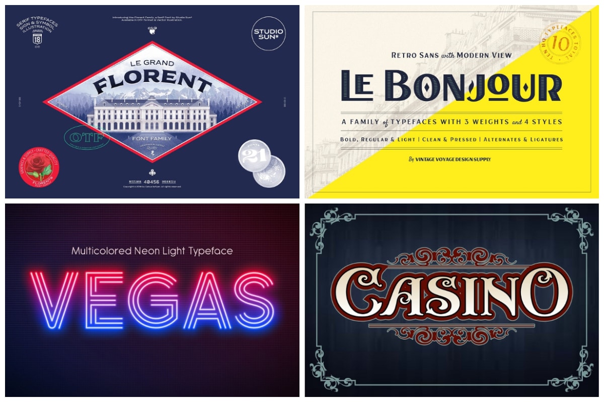 50s casino font