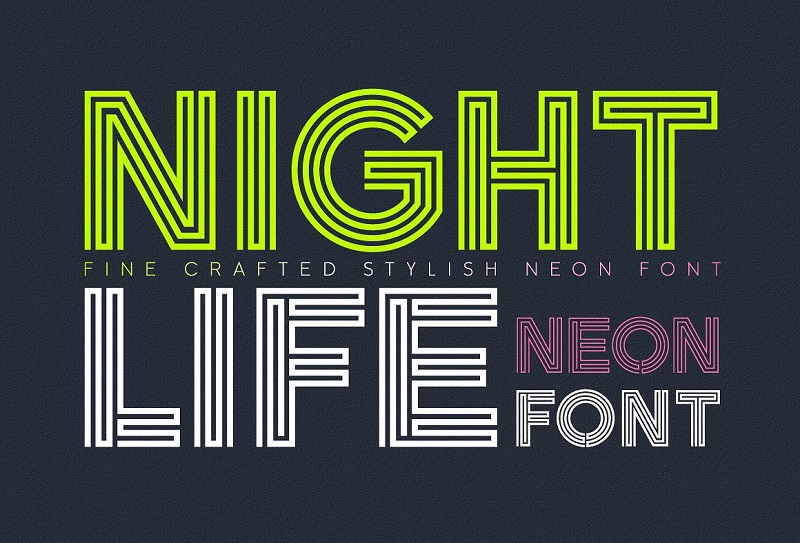 Neon Fonts