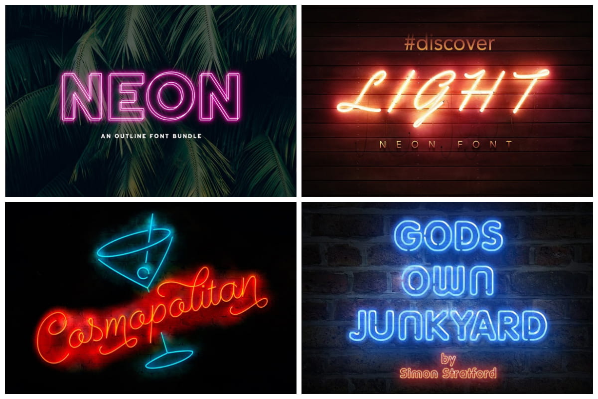 20 Timeless Neon Fonts To Electrify Your Designs Hipfonts