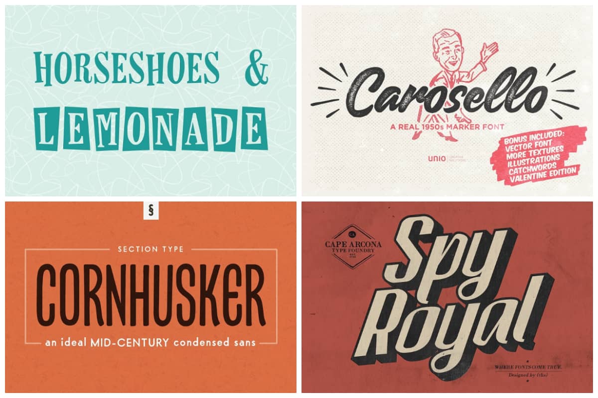 30 Of The Best 1950s Fonts That Capture The Roaring Decade Hipfonts