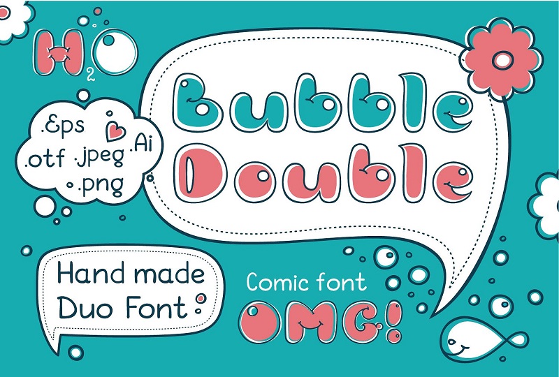 free bubble font for mac