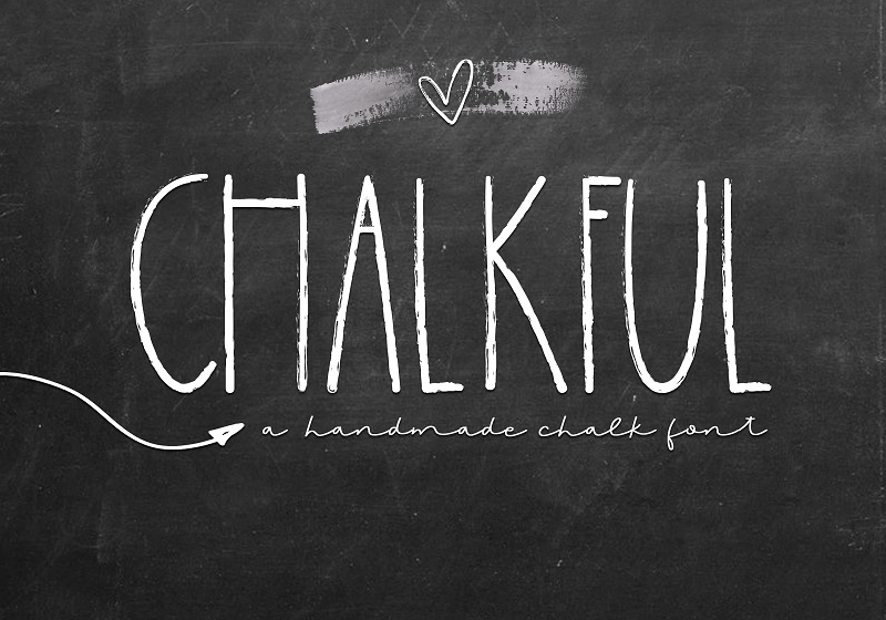 free chalkboard art fonts