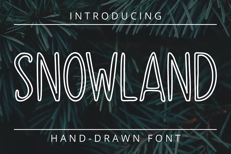 christmas font for mac