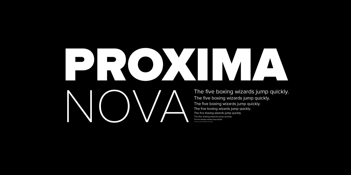 The Proxima Nova family