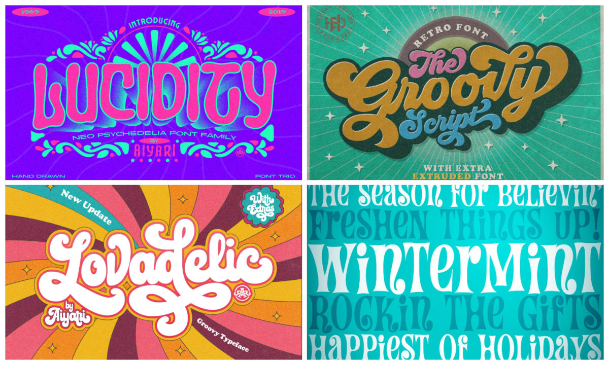 Psychedelic Fonts cover | HipFonts