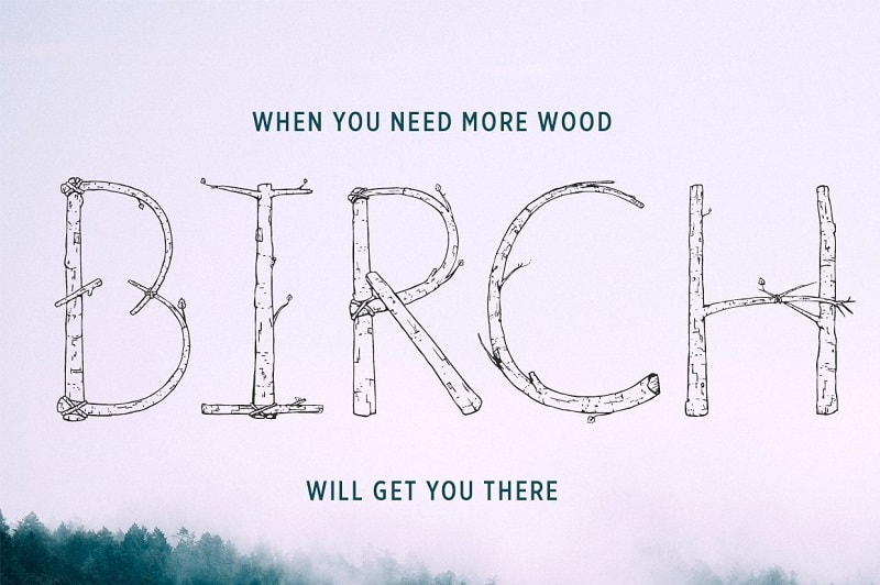 35 Outdoor Fonts Bring You Back Into Nature