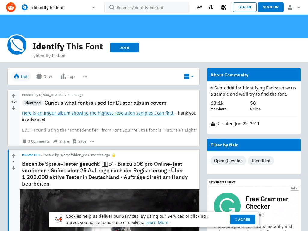 Reddit Identify This Font