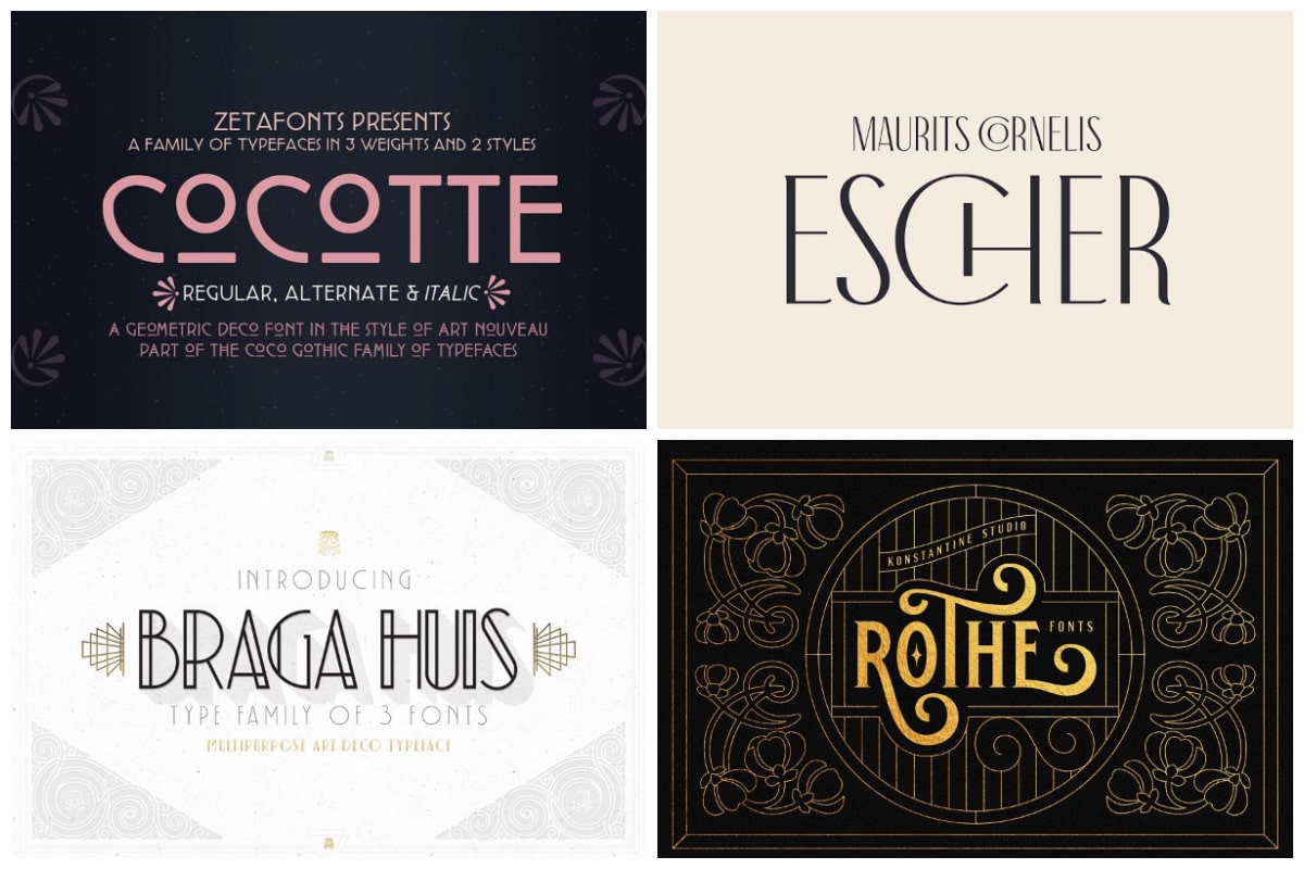 fonts art nouveau free download