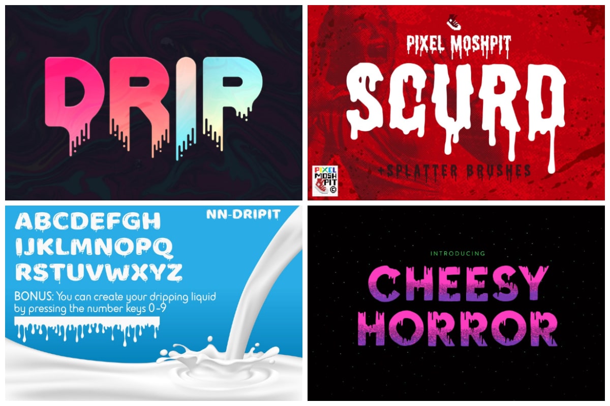 14 Dripping Fonts For The Perfect Graffiti And Gothic Styles | Hipfonts