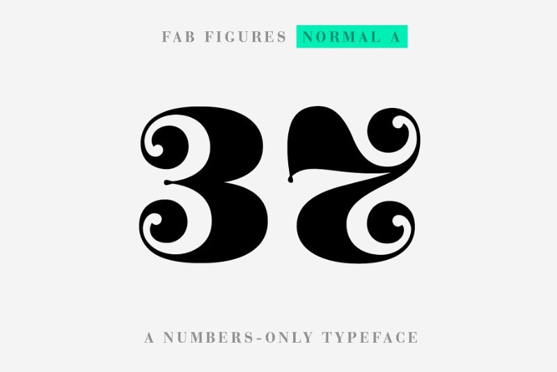 cool numbers fonts