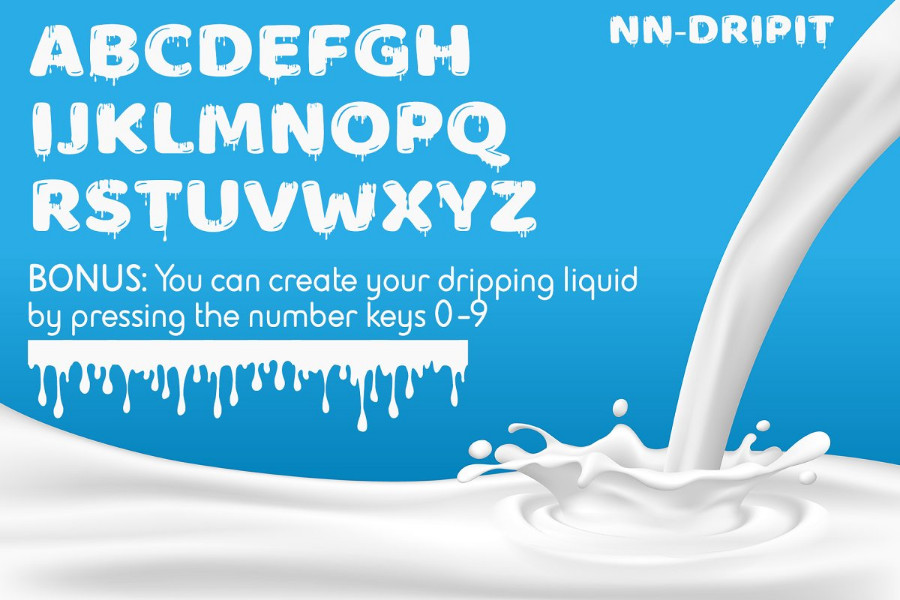 Dripping Fonts
