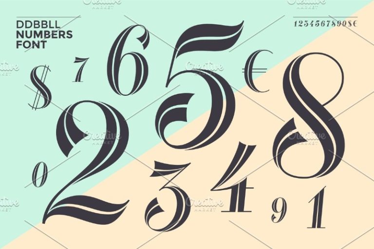 15 Practical Number Fonts To Display Numbers in Style | HipFonts