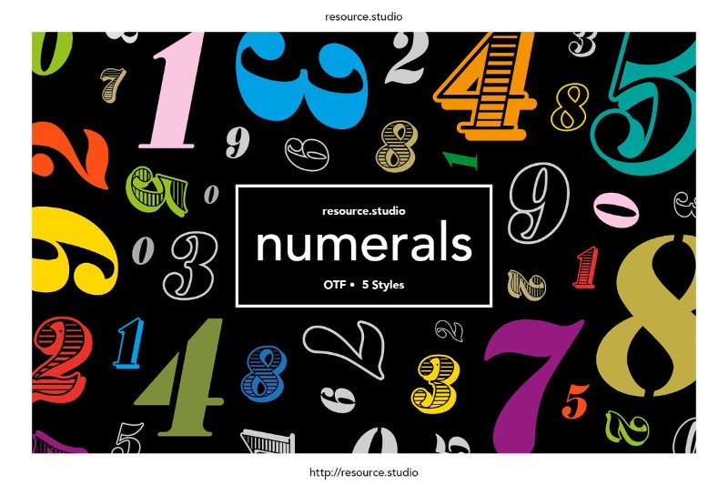 number fonts