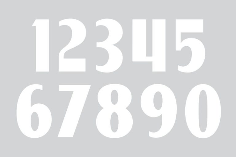 15 Practical Number Fonts To Display Numbers In Style 