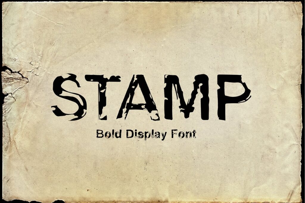 stamp font