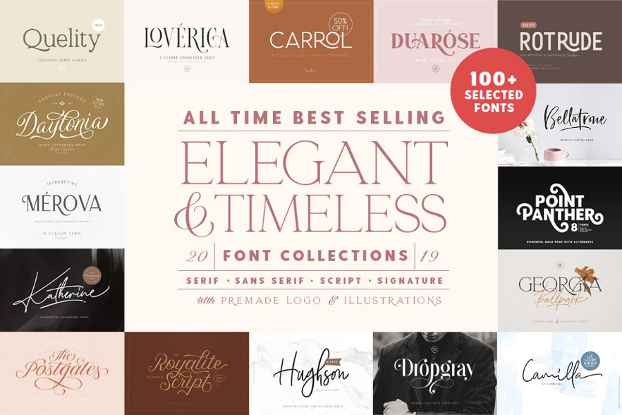 Download Free 19 Font Bundles To Save You Time And Money On Your Next Project Hipfonts PSD Mockups.