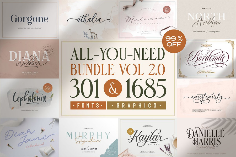 Download 19 Font Bundles To Save You Time And Money On Your Next Project Hipfonts