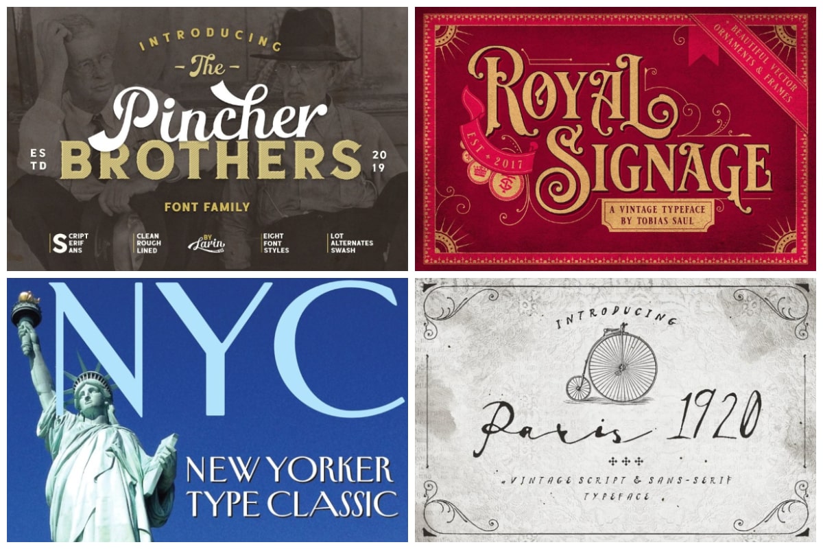 30 Vintage 19s Fonts Straight From The Roaring Twenties Hipfonts