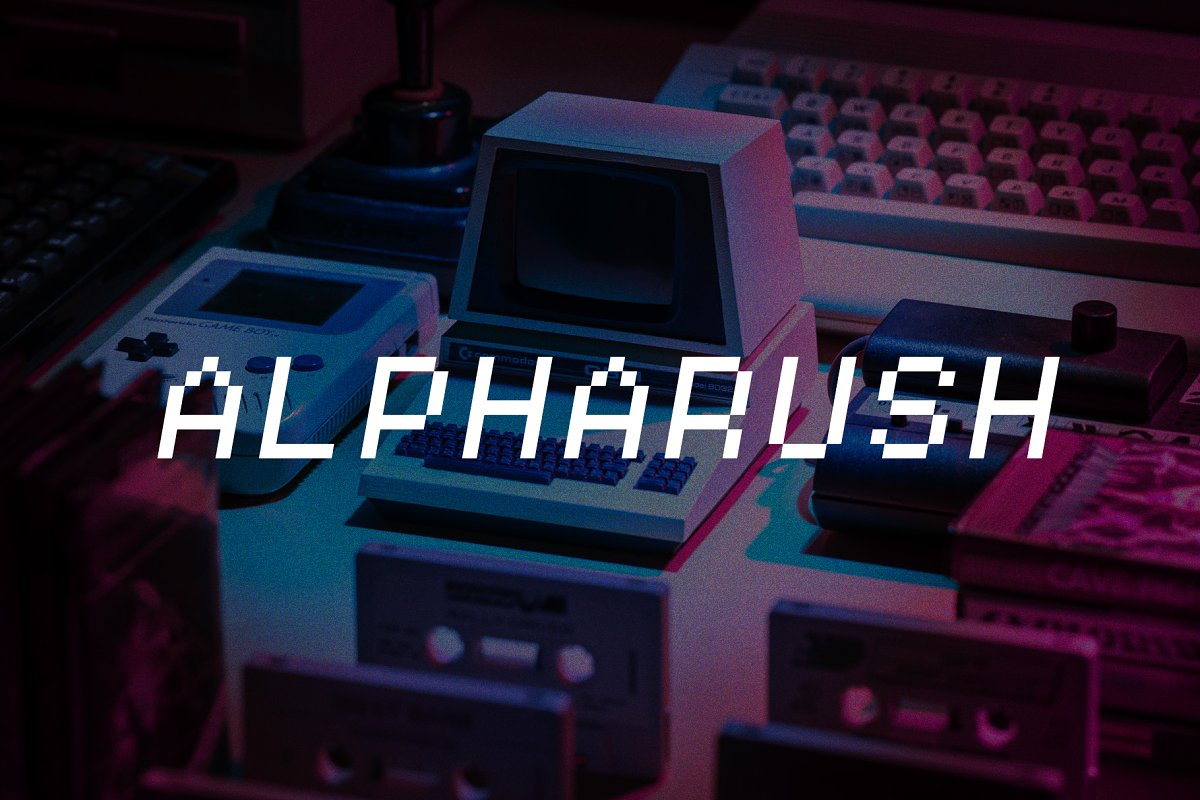 Alpharush Retro Game Font