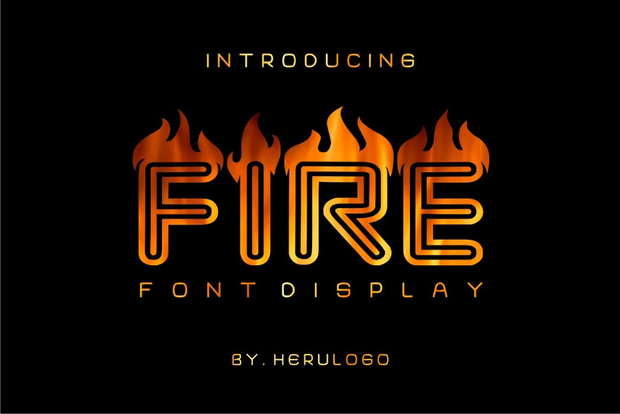 fire flame font free download