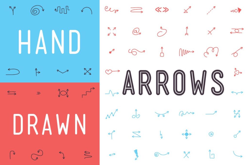 learning to write font with arrows