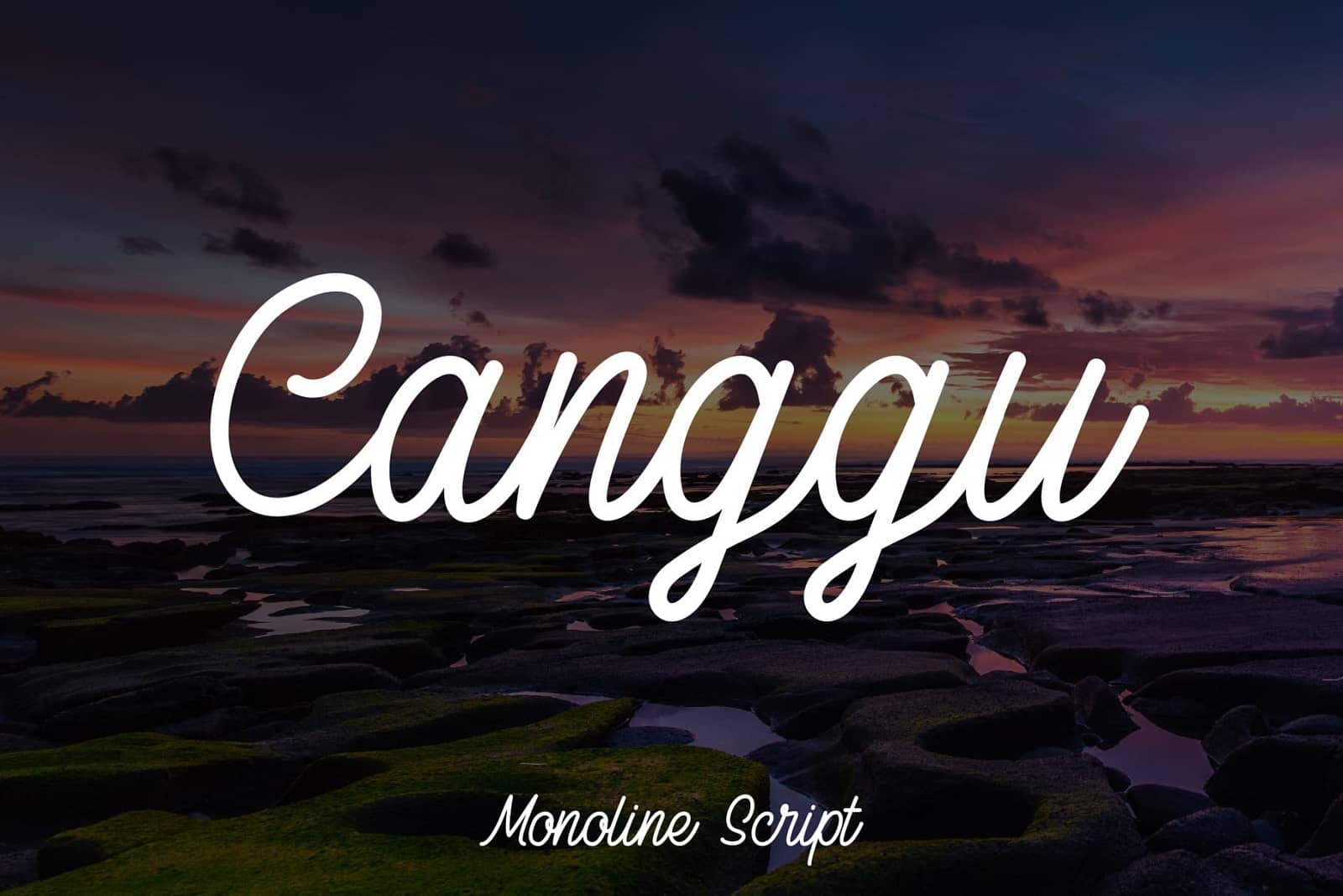 Canggu Monoline Typeface
