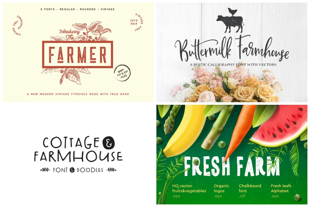 33 Premium Farmhouse Fonts That Are As Beautiful As They Are Handy Hipfonts