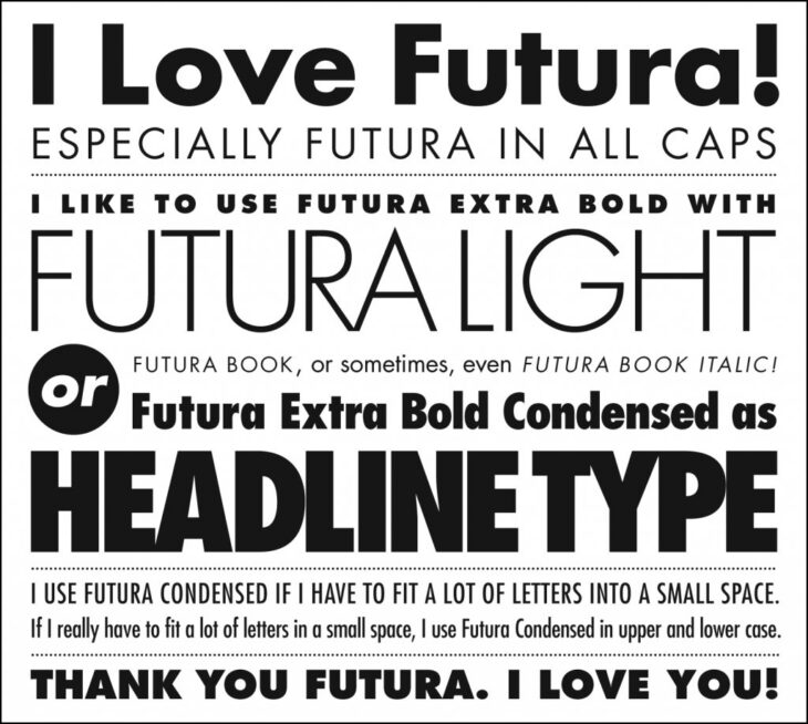Futura Typeface