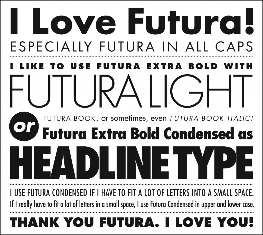 Futura Typeface