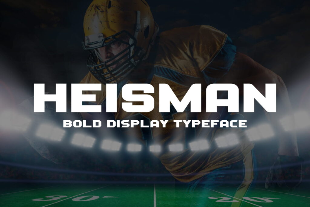 Heisman Typeface min