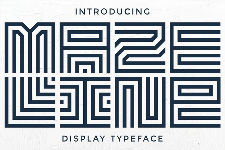 MazeLineFont