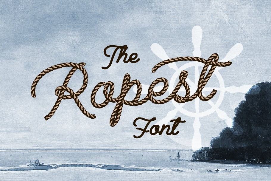 Nautical Rope Font