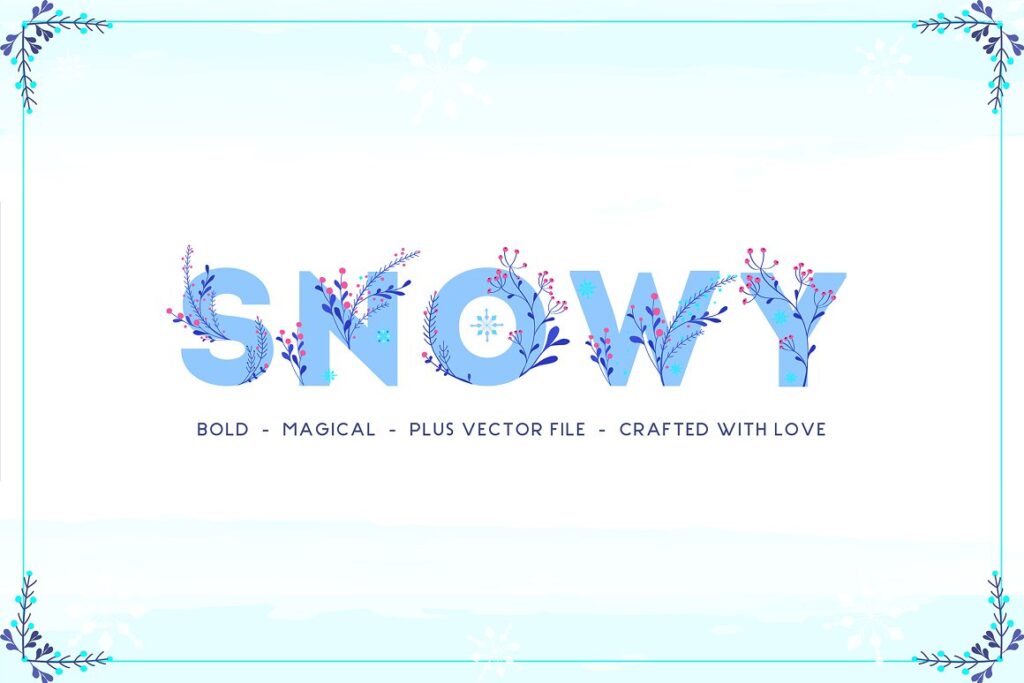 SnowyFloralColor