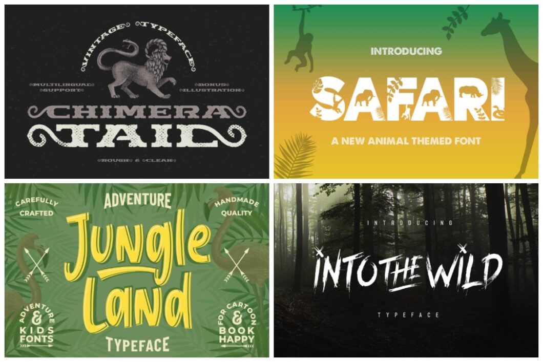 33 Exciting Zoo Fonts That Are Untamed and Beautiful HipFonts