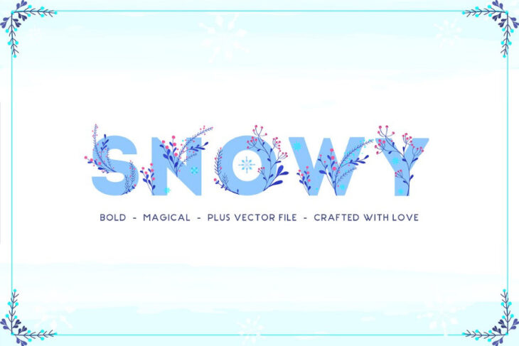 15 Magical Snow Fonts To Help You Create The Perfect Winter Wonderland